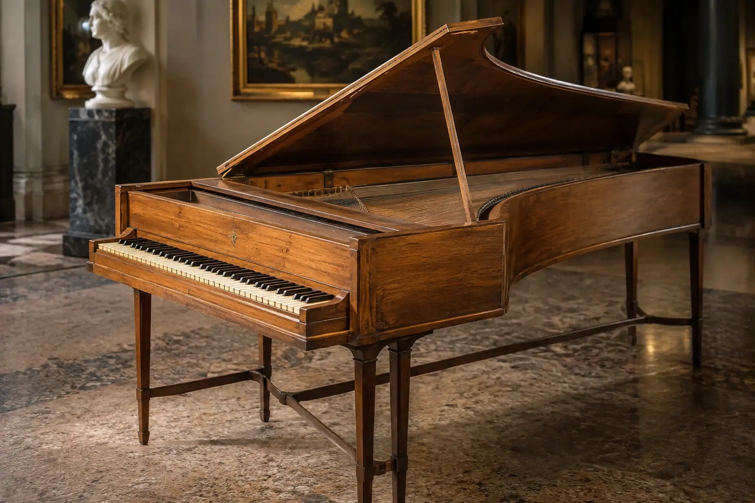 The 1720 Cristofori fortepiano, the oldest surviving piano in the world